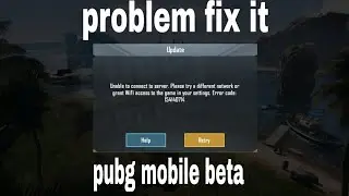 Pubg mobile beta unable to server connect  different  network problem fix it by a pratik gaming
