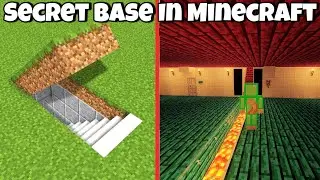 Secret Underground Base In Minecraft || Very Easy Build || Minecraft Java/Bedrock #Minecraft #Shorts