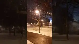 Schwechat erster Schnee 2019  Austria