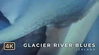 GLACIER RIVER BLUES – Aerial View of Glacial Rivers in Iceland (4K Drone)