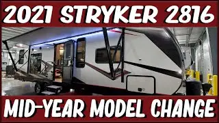 Model Change 2021 STRYKER 2816 Toy Hauler Travel Trailer Couchs RV Nation RV Wholesaler Camper tour