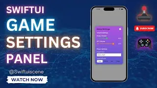 🚀 Ultimate SwiftUI Game Settings Panel – Animated & Stylish UI 🎮