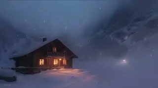 Intense Winter Sounds & Freezing Blizzard at Mont Blanc, France┇Icy Howling Wind & Loud Blowing Snow