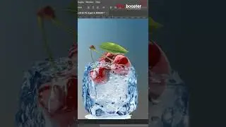 Let's put cherry in the ice. #photoshop #adobe