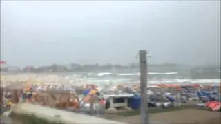 Manavgat ve Side fırtınalı yağmura teslim oldu