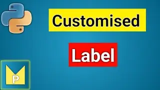 Create a Simple Label in Application Window and Customize its Position | Python Magix