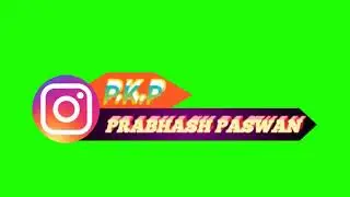Green screen Instagram logo