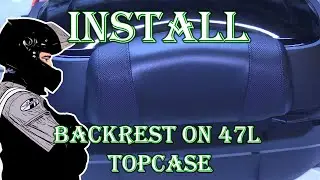 Kawasaki Ninja 1000SX - 47L Top Case - How to Install the Backrest