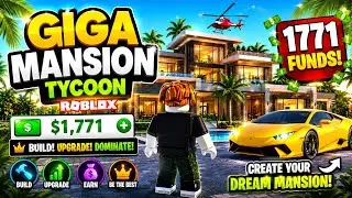 I Built the Ultimate GIGA Mansion in Roblox Tycoon! 🏝️ From $1,771 to Billionaire!