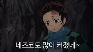 [귀멸의칼날] 네즈코에게 두근거림을 느끼는 탄지로