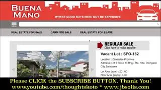 P70K to P500K Lot for Sale, BPI FAMILY BUENA MANO, Luzon Area Only!