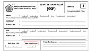 CARA MENGISI SURAT SETORAN PAJAK (SSP) | PENJELASAN SINGKAT