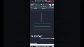 TRIM EDGE MODE IN AUTOCAD #shorts