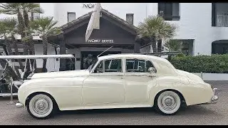 Luxury transportation, VIP classic wedding car hire at Nobu Hotel