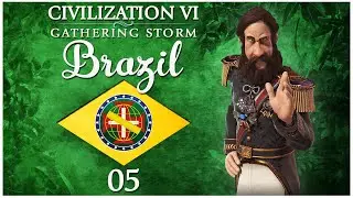 Civilization 6 - Gathering Storm as Brazil - Episode 5 ..."Saving" English Citizens...