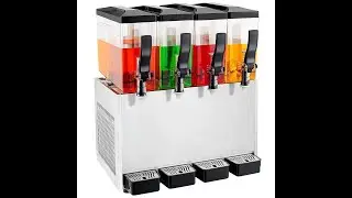 An Instruction Video Of 40L 4Tanks Beverage Dispenser