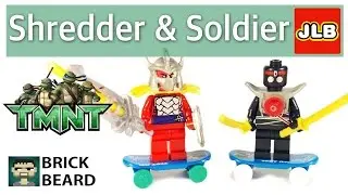 Обзор минифигурок Шреддера и Солдата от JLB / TMNT Shredder and Soldier bootleg Lego Minifigures