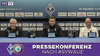 Die Pressekonferenz nach dem Auswärtsspiel in Mannheim