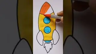 how to draw rocket 