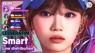 LE SSERAFIM - 'Smart' (Line Distribution Color Coded) @Nawaii_k