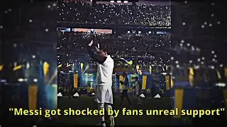 Unreal support from boca junior for Leo Messi 🤯🐐