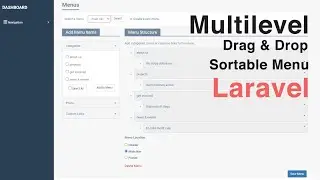 Multilevel Drag And Drop Menu Sortable Menu In Laravel Without Package