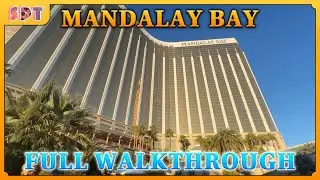 Mandalay Bay in the winter! Full Walkthrough including the pool