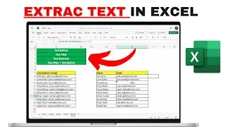 Extract Names & Emails in Excel Using TEXTSPLIT + TEXTBEFORE + TEXTAFTER