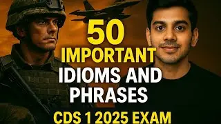 CDS 1 English vocabulary || 50 expected Idioms and phrases you must know || 