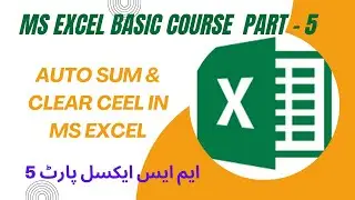 How to Auto sum & Clear the Cell in MS Excel | Part-5 | ZXTechnical