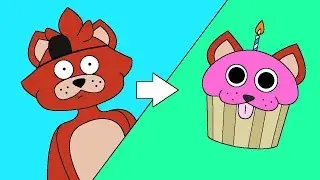 Minecraft Fnaf: Foxy Turns Into Cupcake (Minecraft Roleplay)