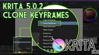 Krita 5.0.2 - Clone Keyframes Tutorial