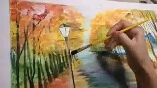 Modern art # beautiful scenery #painting #art #viralvideo