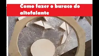 Como fazer o buraco do altofalante