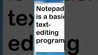 Change Font Size - Notepad - Basic Computer Tips 