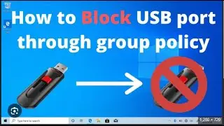 How to disable USB storage devices port in Windows 10 through local Group Policy and registry