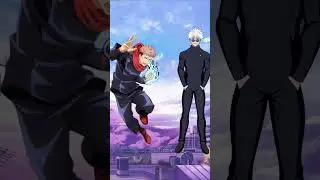 Anime fights part 2 ( Gojo vs Itadori/Sukuna ) #anime #fighting #shorts