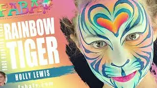 Rainbow Tiger Face Paint Lesson with Holly Lewis