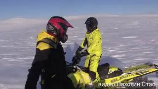 Полярный Урал снегоход 24 02 2017  часть 2