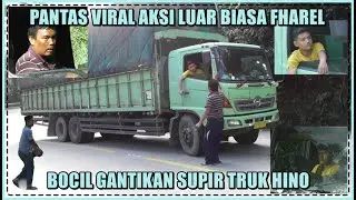 Pantas Viral, Aksi Luar Biasa Fharel Bocil Gantikan Supir Truk Hino di Sitinjau Lauik