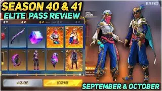 September And October Elite Pass Full Review | Season 40 & 41 Elite Pass Free Fire | 