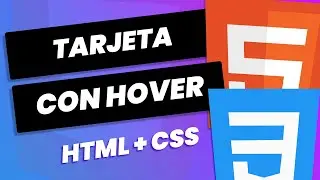 Cómo hacer CARDS - TARJETAS con efecto HOVER html y css