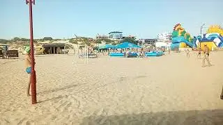 Слоны на пляже в Витязево