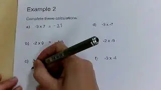 Multiplication of directed numbers