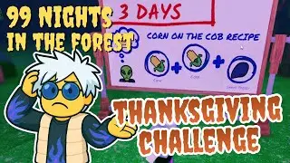 🦃🍗 Wij gaan de Thanksgiving CHALLENGE aan in Roblox 99 Nights in the Forest!! (deel 16)