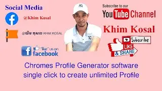 Chromes Profile Generator software single click to create unlimited Profile
