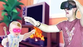 МАЛЫШ ПЫТАЕТСЯ СЖЕЧЬ ДОМ СВОЕЙ СЕМЬИ! — Игровой процесс Baby Hands VR для HTC VIVE