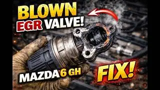 Blown EGR valve on mazda 6 GH fix- how to do it DIY repair and test