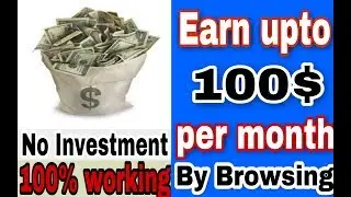 Earn online 100$ per month without any investment Urdu |Hindi