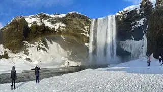 Skogafoss waterfall [ Iceland ]